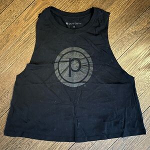 Pure Barre Black Crop Tank Top